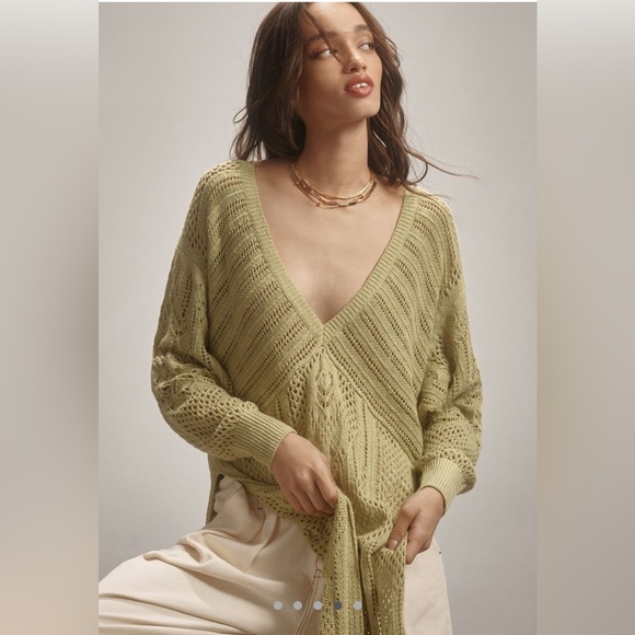 By Anthropologie Mesh Split
Longline Sweater - Picture 4 of 5